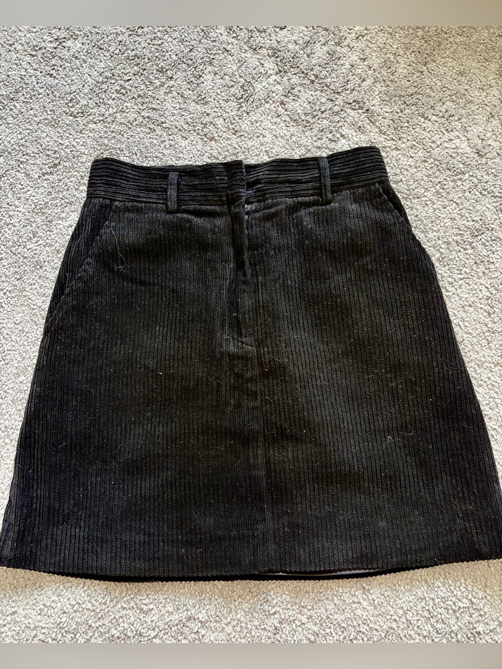 Petal & Pup Black Corduroy A-Line Skirt. Size 4.